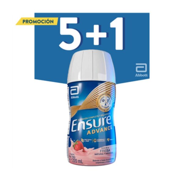 ENSURE ADVANCE FRESA * 220 ML - Promoción 5+1